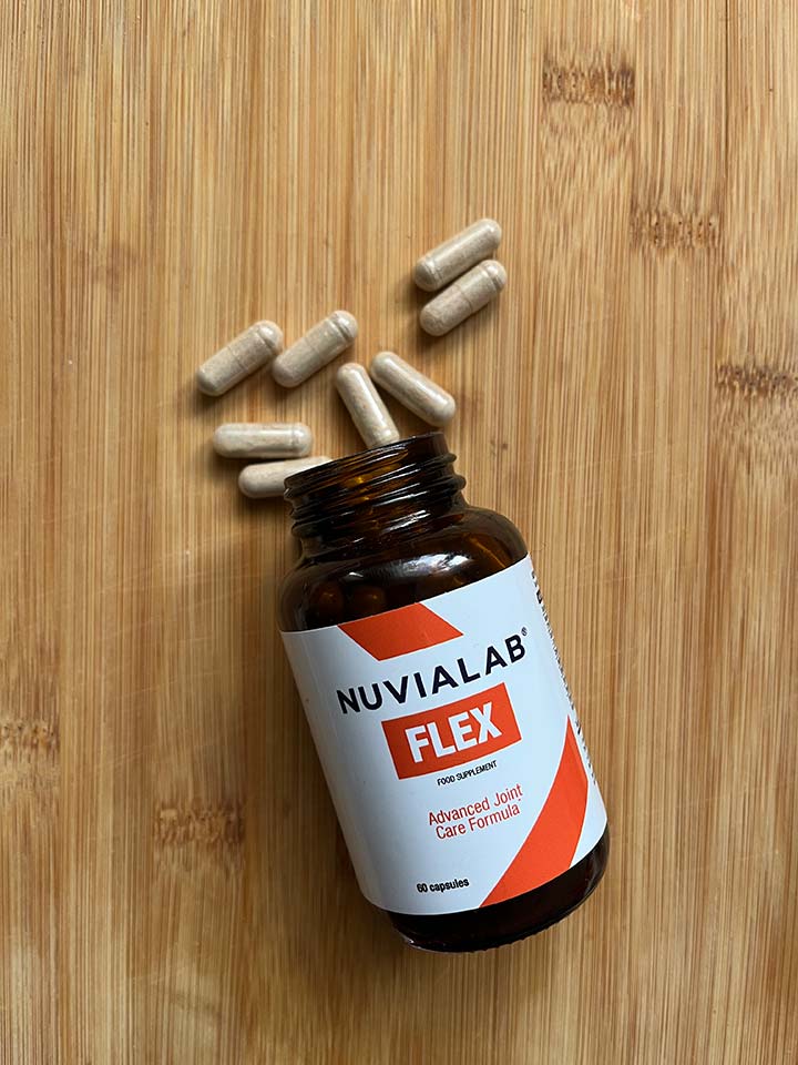 NuviaLab Flex — opakowanie i butelka 60 kapsułek
